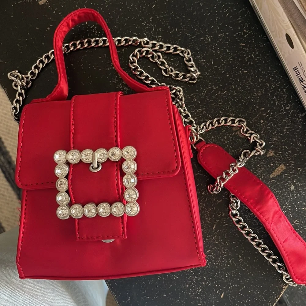 Dollskill Sugarthrillz red rhinestone mini bag - Picture 2 of 5